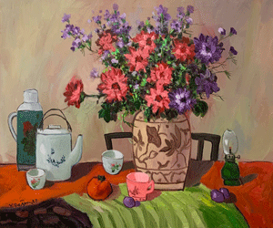 Thược dược và violet